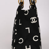 Chanel 1997 Canvas CC Logo Shopper Tote