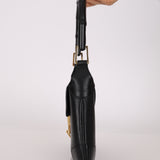 Gucci Black Leather Bamboo Jackie-O