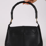 Gucci Black Leather Bamboo Jackie-O