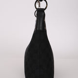 Gucci Black Monogram Crescent Hobo Bag