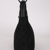 Gucci Black Monogram Crescent Hobo Bag