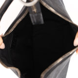Gucci Black Monogram Crescent Hobo Bag