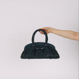 Christian Dior 2006 Dark Teal My Dior Frame Bowling Bag