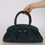 Christian Dior 2006 Dark Teal My Dior Frame Bowling Bag