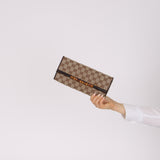 Gucci Canvas Bamboo Bar Wallet on Strap