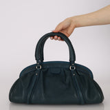 Christian Dior 2006 Dark Teal My Dior Frame Bowling Bag