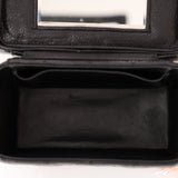 Ultra-Rare Chanel 1997 Caviar Turnlock Rectangular Mini Vanity Bag 24K GP