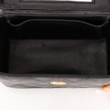 Ultra-Rare Chanel 1997 Caviar Turnlock Rectangular Mini Vanity Bag 24K GP