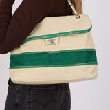 Chanel 2008 Perforated Calfskin Expandable Jumbo Flap