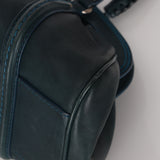 Christian Dior 2006 Dark Teal My Dior Frame Bowling Bag