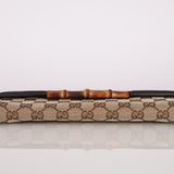 Gucci Canvas Bamboo Bar Wallet on Strap