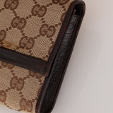 Gucci Canvas Bamboo Bar Wallet on Strap