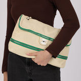 Chanel 2008 Perforated Calfskin Expandable Jumbo Flap