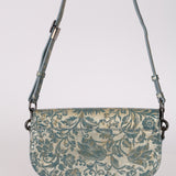 Dior 2022 Horizon Blue Calfskin Brocade East West Bobby Bag