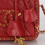 Chanel 2019 CC Filigree Chain Around Small Vanity Case
