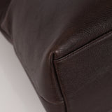 Chanel 1995 Chocolate Brown Caviar Timeless Zip Tote 24K GP