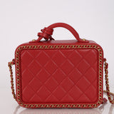 Chanel 2019 CC Filigree Chain Around Small Vanity Case