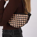 Limited Edition Bottega Veneta Sunrise Bag Fondant Intrecciato and Natural Raffia