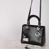 Limited Edition Dior 2016 Ceramic Deerskin Swan Small Lady Dior