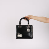 Limited Edition Dior 2016 Ceramic Deerskin Swan Small Lady Dior