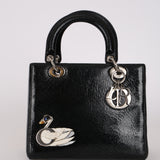 Limited Edition Dior 2016 Ceramic Deerskin Swan Small Lady Dior