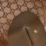 Gucci Beige Metallic Monogram Heart Bit Hobo