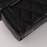 Ultra-Rare Chanel 1997 Caviar Turnlock Rectangular Mini Vanity Bag 24K GP