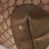 Gucci Beige Metallic Monogram Heart Bit Hobo