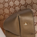 Gucci Beige Metallic Monogram Heart Bit Hobo
