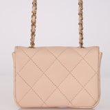 Chanel 2020 Nude Caviar Flap Belt Bag GHW