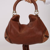 Gucci Brown Leather Babouska Indy Hobo