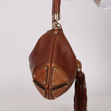 Gucci Brown Leather Babouska Indy Hobo