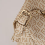 Fendi Cream Zucchino Chain Mamma Forever Baguette