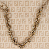 Fendi Cream Zucchino Chain Mamma Forever Baguette