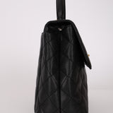 Chanel 1993 Caviar Jumbo Kelly Top Handle 24K GP