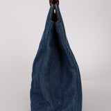 Chanel 1998 CC Denim Tortoise Handle Tote