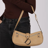 Christian Dior 2004 Beige Charm Shoulder Bag