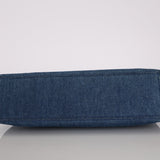 Chanel 1998 CC Denim Tortoise Handle Tote