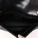 Fendi Black Beaded Mini Baguette