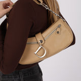 Christian Dior 2004 Beige Charm Shoulder Bag