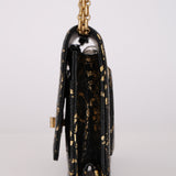 Limited Edition Chanel 2019 Paris-New York Croc Embossed Graffiti Reissue Wallet on Chain