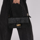 Fendi Re-Edition 1997 Baguette Black Embossed Leather 2007