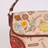 Limited Edition Loewe 160th Anniversary Pins and Bauble Canvas Baguette