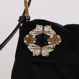 Ultra-Rare Fendi Satin Butterfly Embroidered Baguette Bag with Alligator Trim