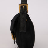 Ultra-Rare Fendi Satin Butterfly Embroidered Baguette Bag with Alligator Trim