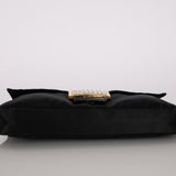 Ultra-Rare Fendi Satin Butterfly Embroidered Baguette Bag with Alligator Trim