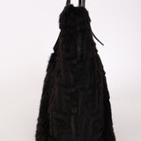 Rare Fendi Mink Zucca FF 1974 Large Roll Tote