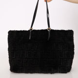Rare Fendi Mink Zucca FF 1974 Large Roll Tote