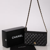 Chanel 2009 Black Lambskin Turnlock Full Flap Bag GHW