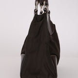 Vintage Prada 2002 Chocolate Tessuto Moon Bag